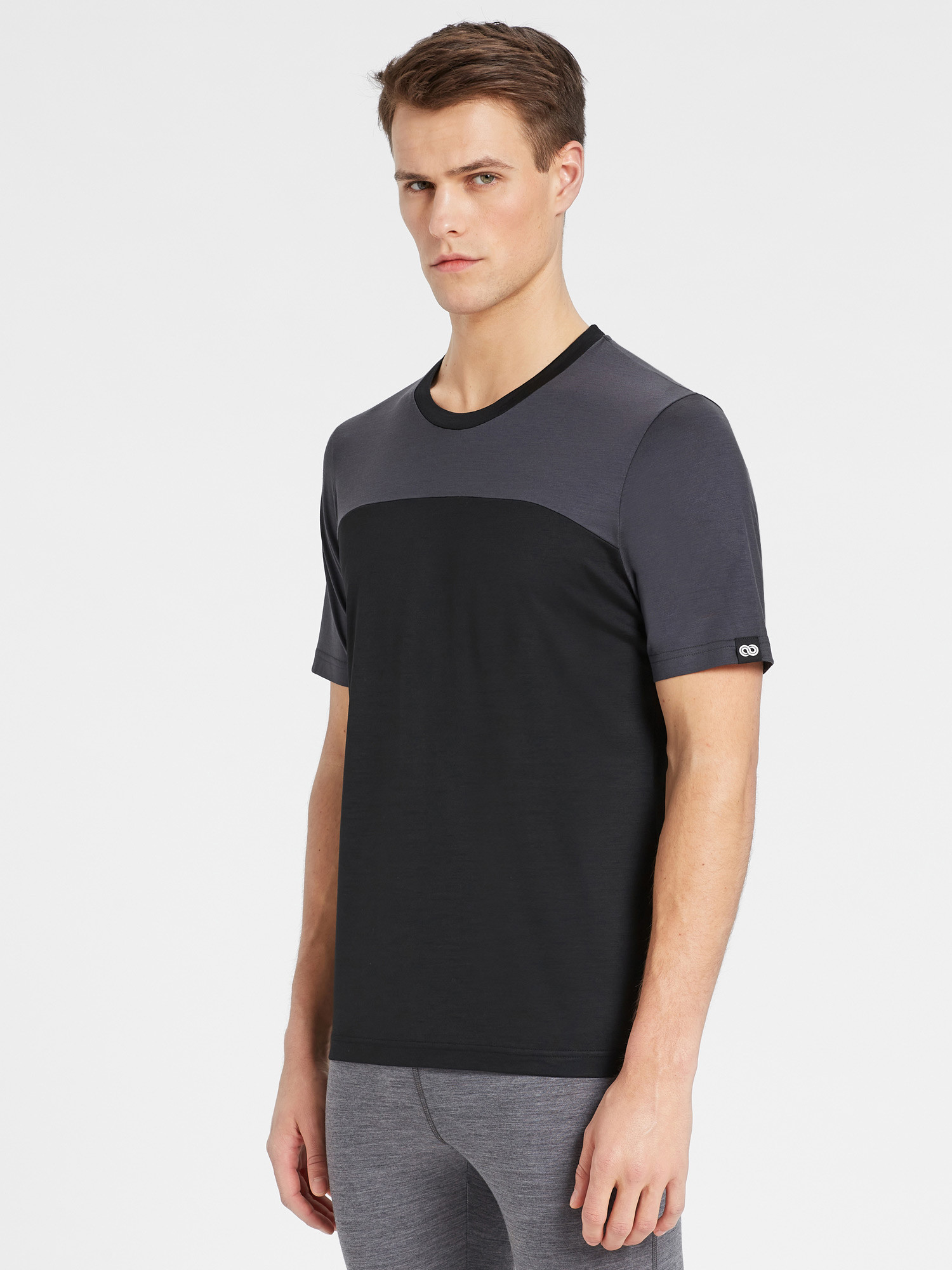 Rewoolution HOBART Merino Jersey T-Shirt Black/Gray – Wool // Black