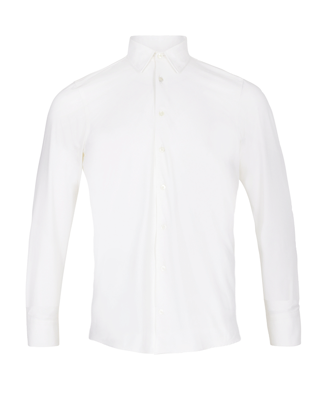Seagale Active Stretch Shirt White – Wool // Black